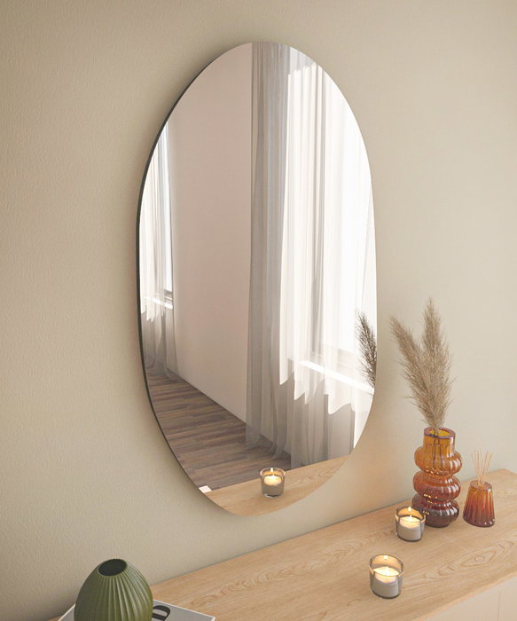 Hanah Home Espejo de Tocador Vanomi Negro